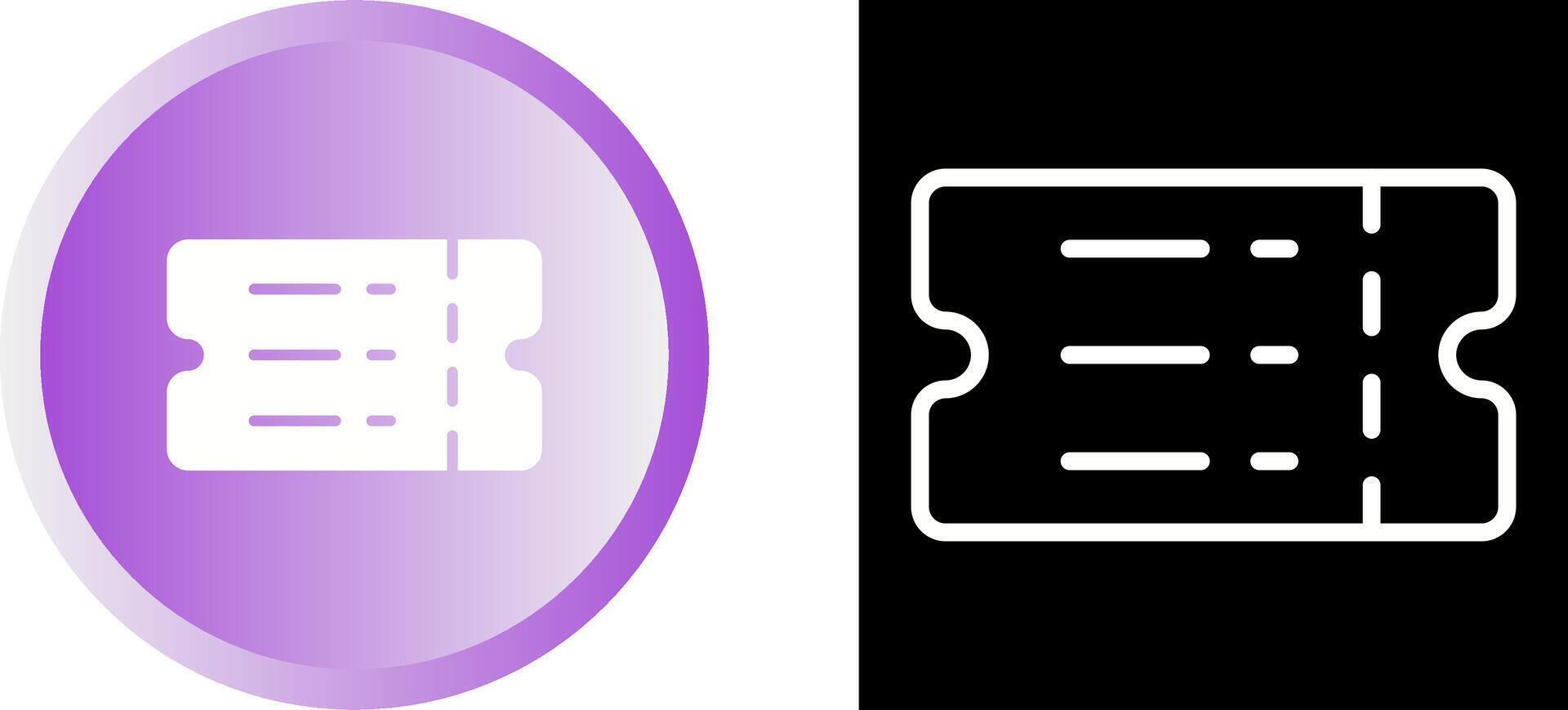 Ticket Vector Icon