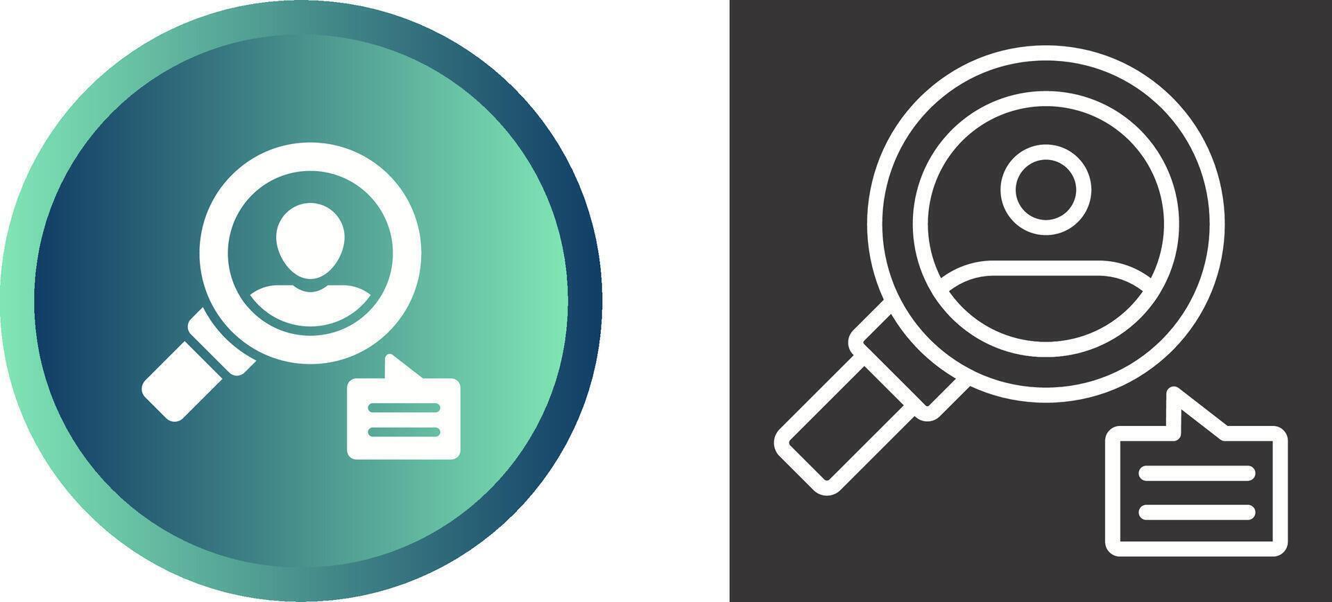 Talent Search Vector Icon