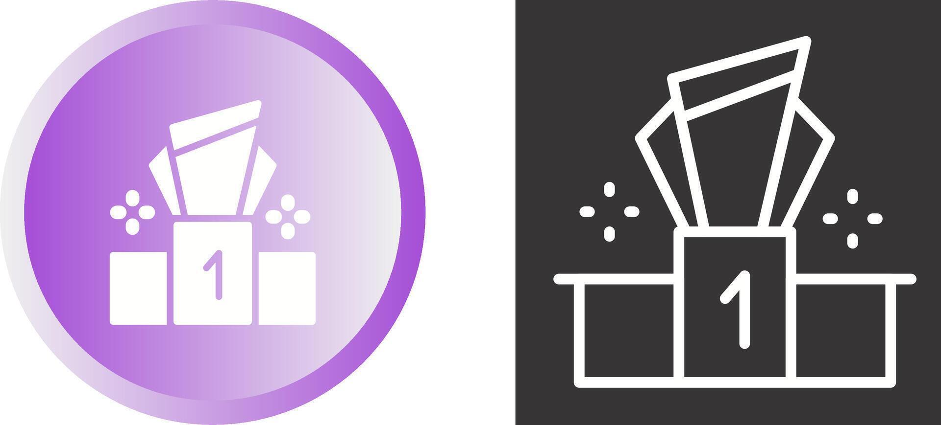 Podium Vector Icon