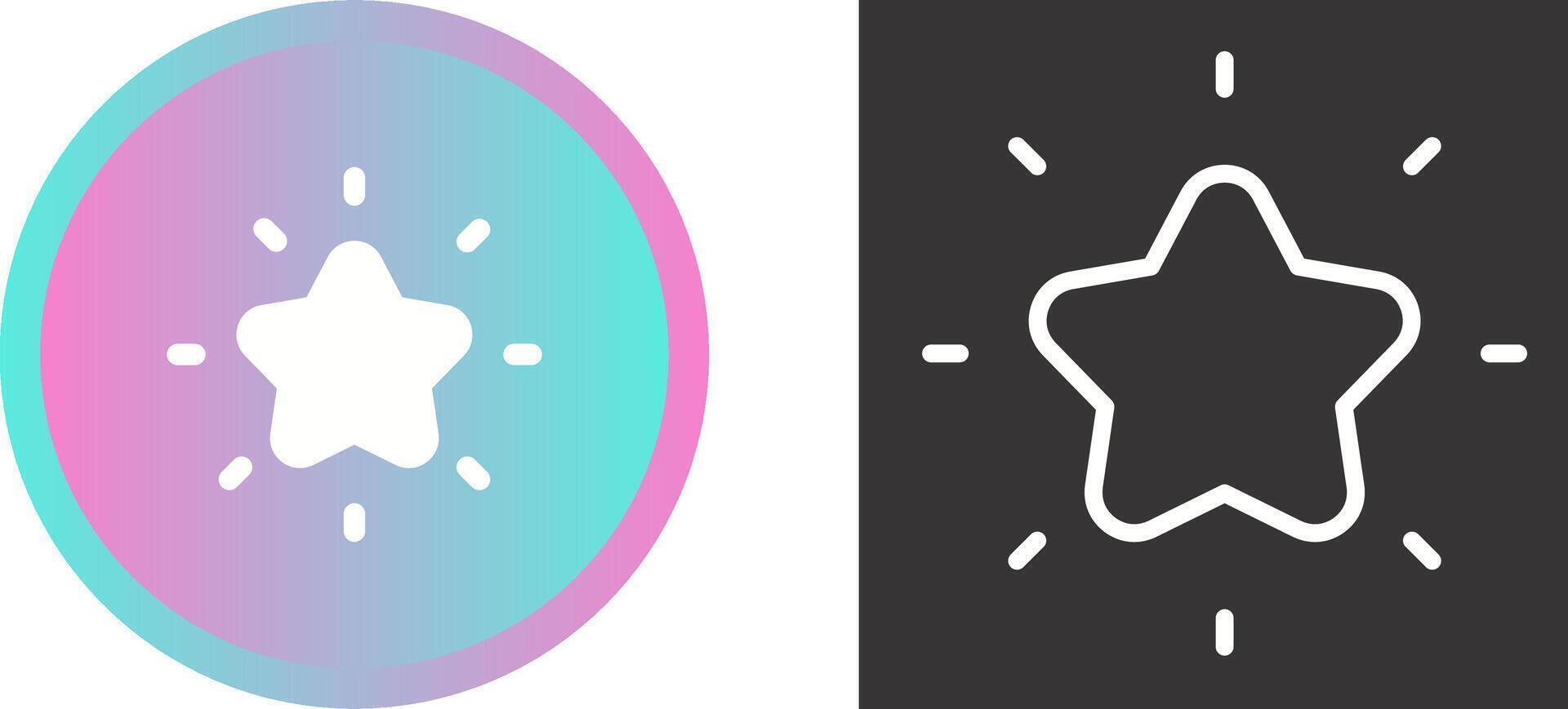 Shining star Vector Icon