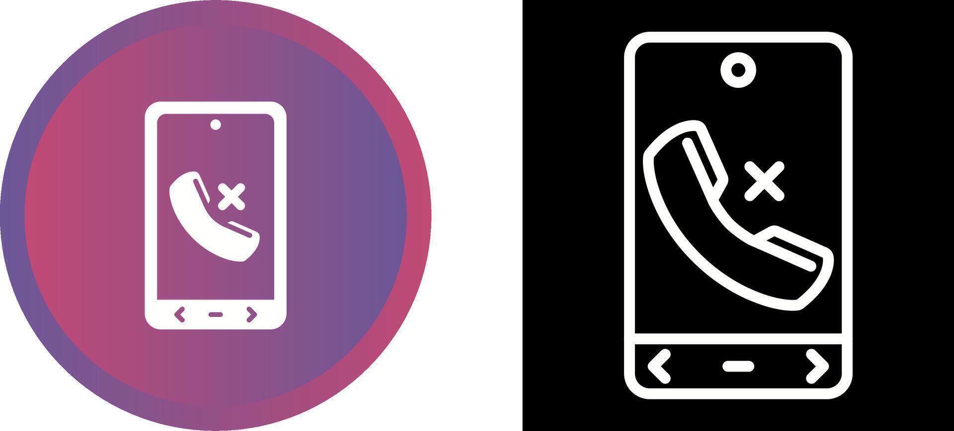 Missed Call Vector Icon
