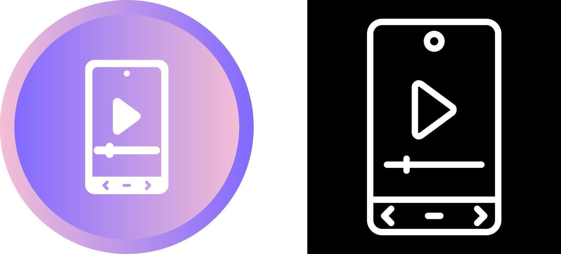 Video Player Vector Icon