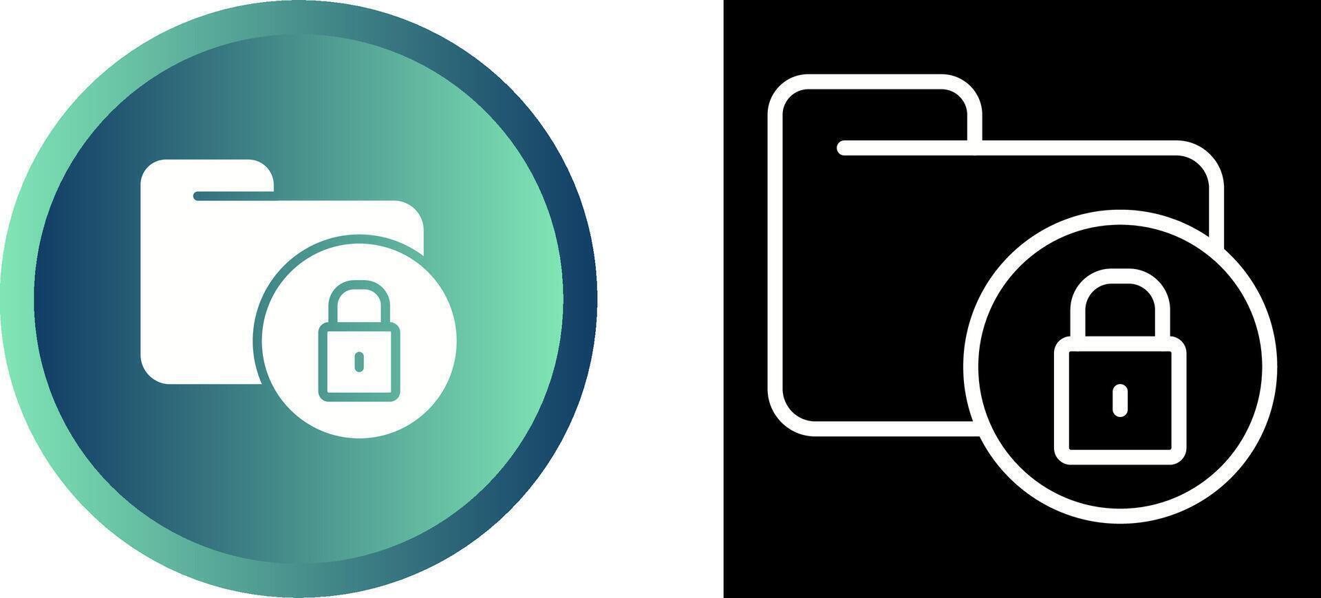 Secure Folder Vector Icon