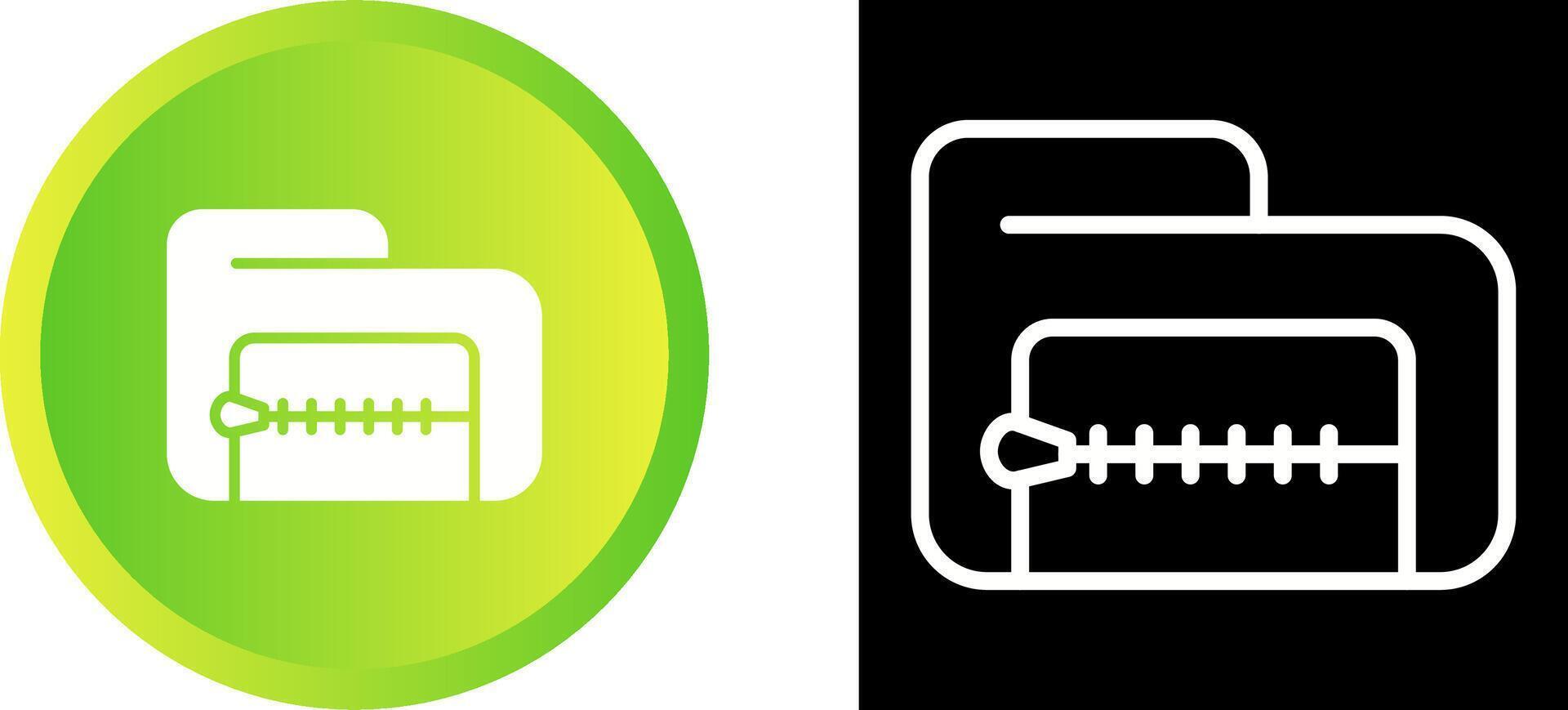 Zip File Vector Icon