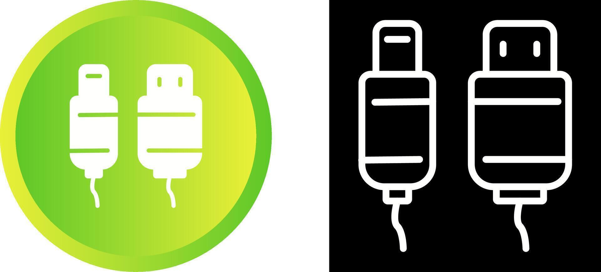 Usb Cable Vector Icon