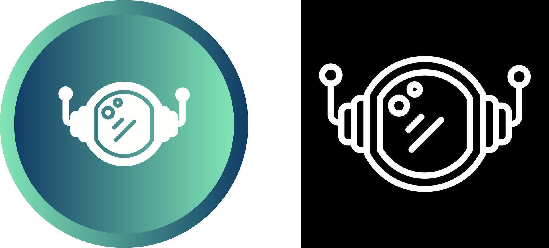 Astronaut Helmet Vector Icon