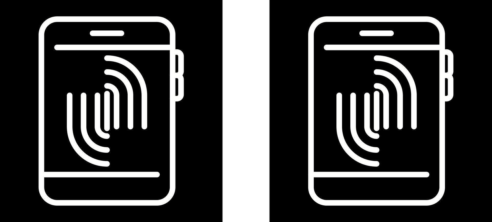 Fingerprint Scanning Vector Icon