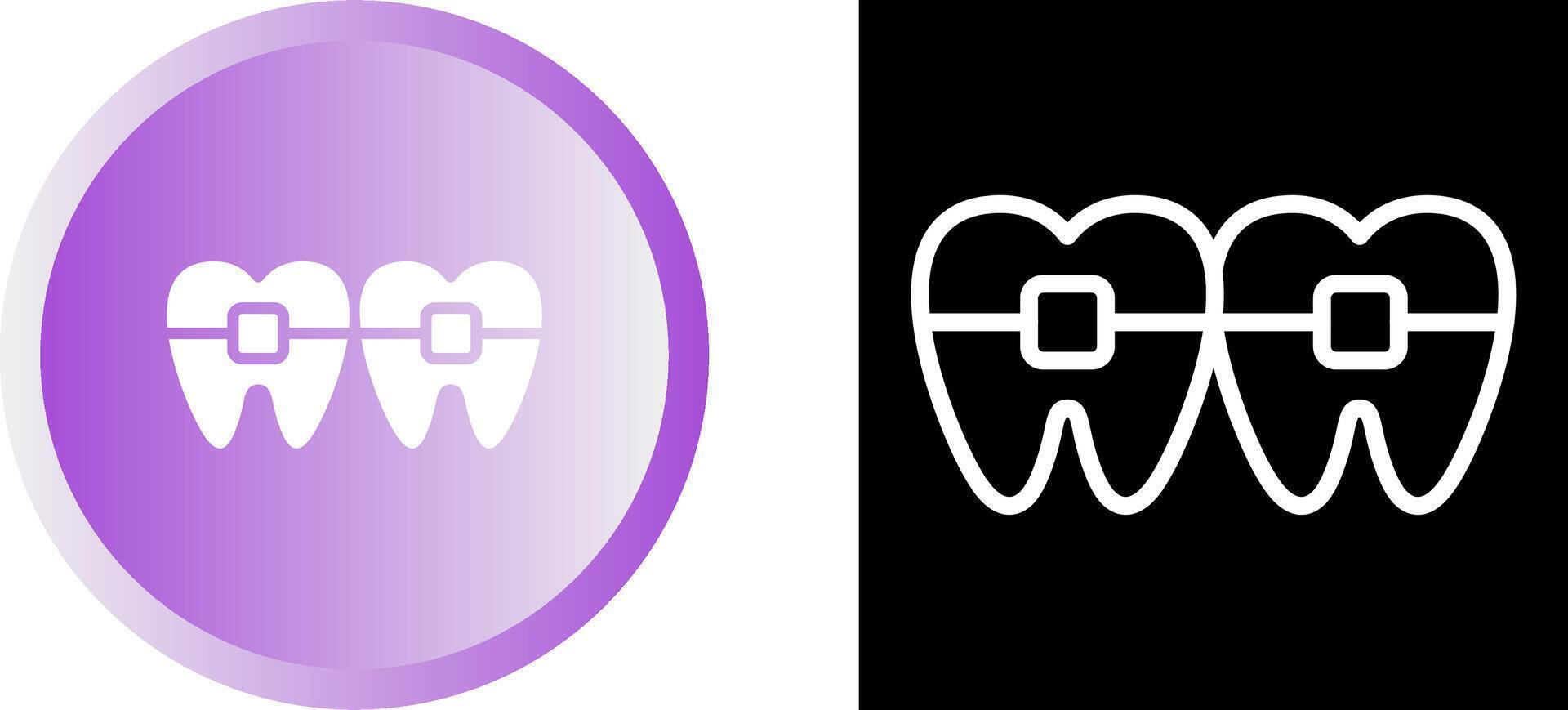 icono de vector de dientes