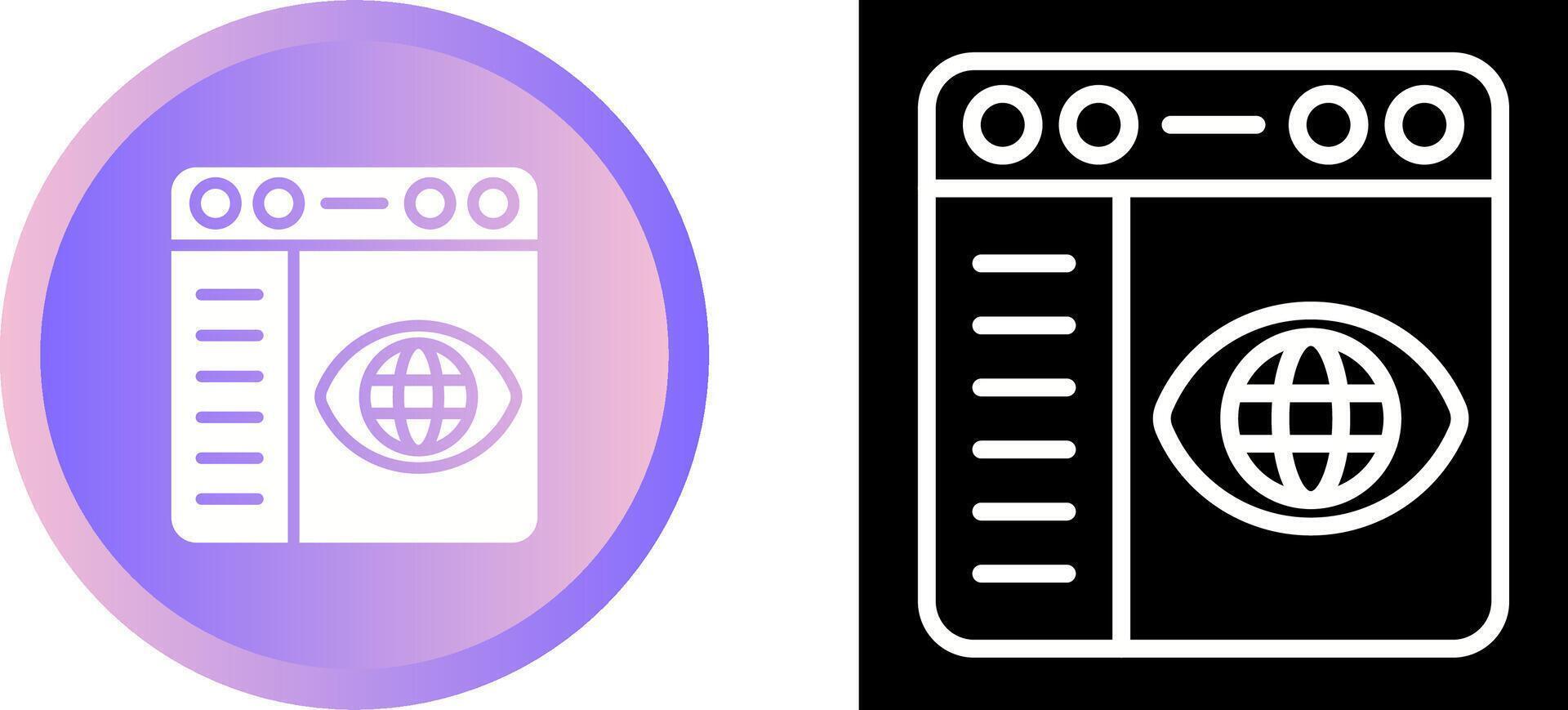 Browser Settings Vector Icon