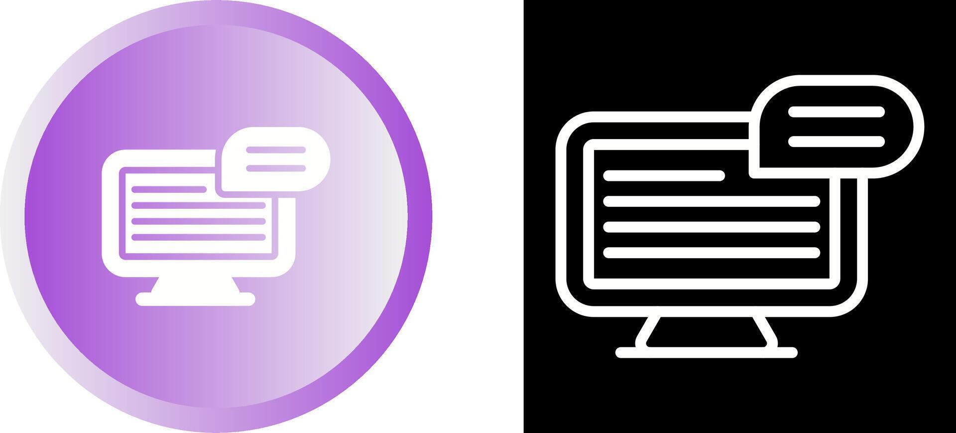 Computer Vector Icon