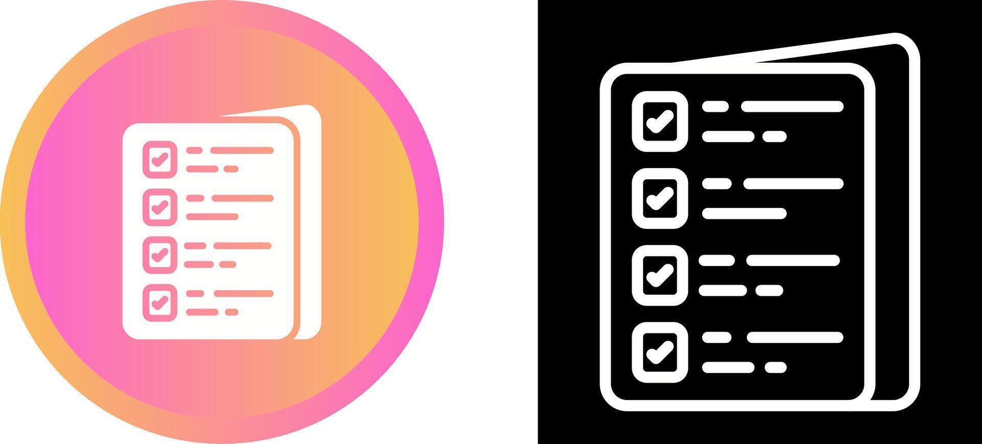 List Vector Icon