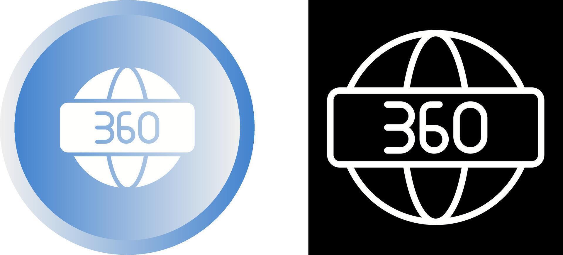 360 Degrees Vector Icon