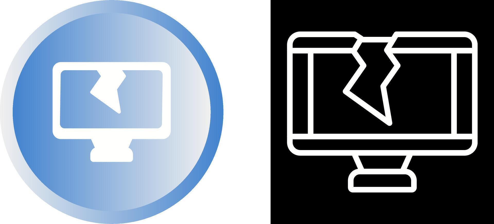 Cracked Vector Icon