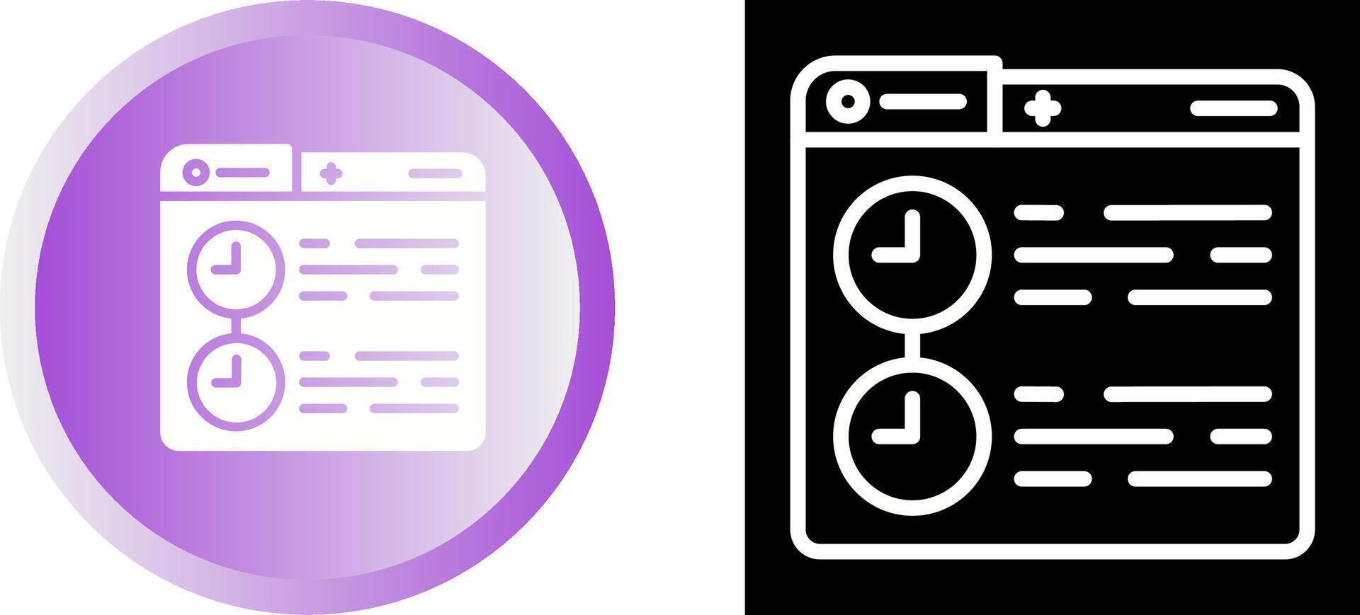 Timeline Vector Icon