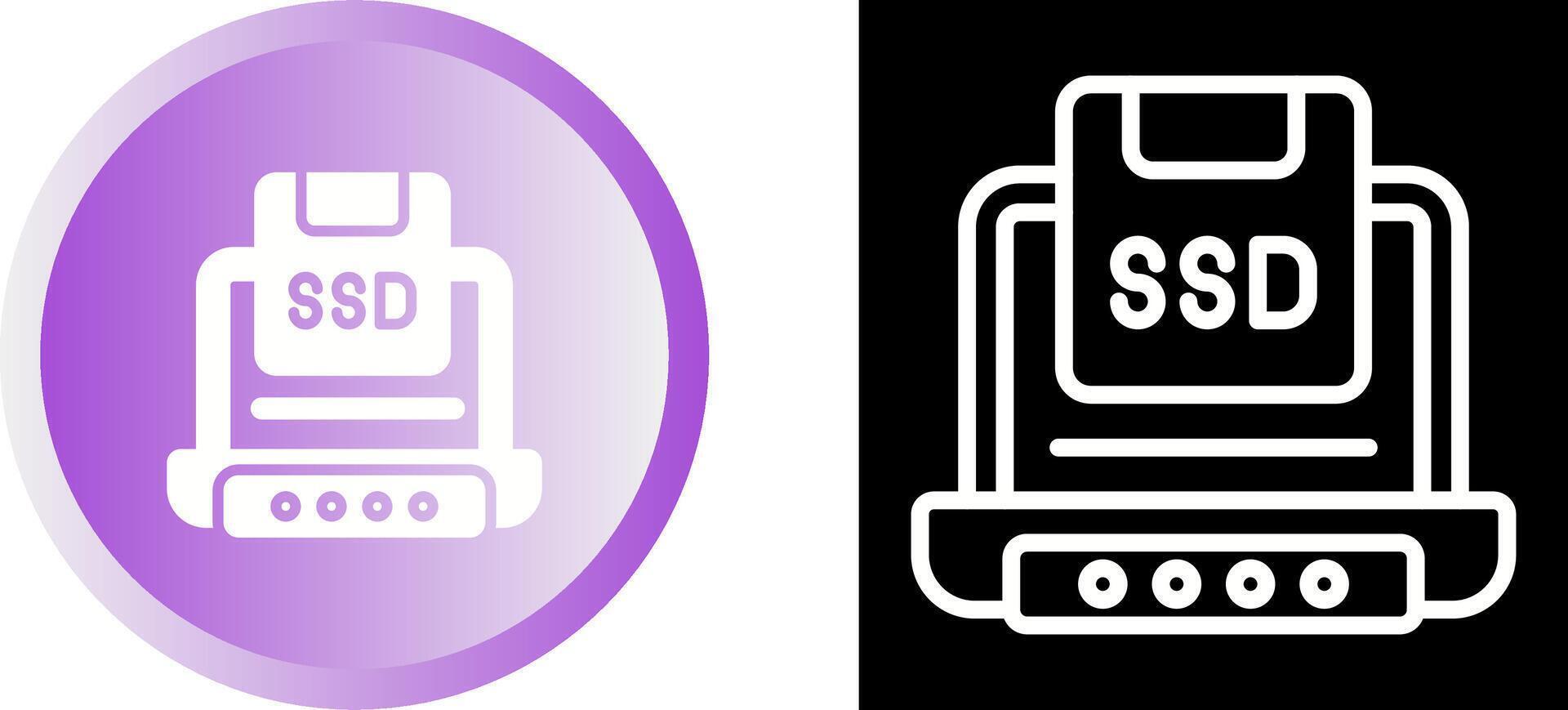 Solid State Drive Vector Icon
