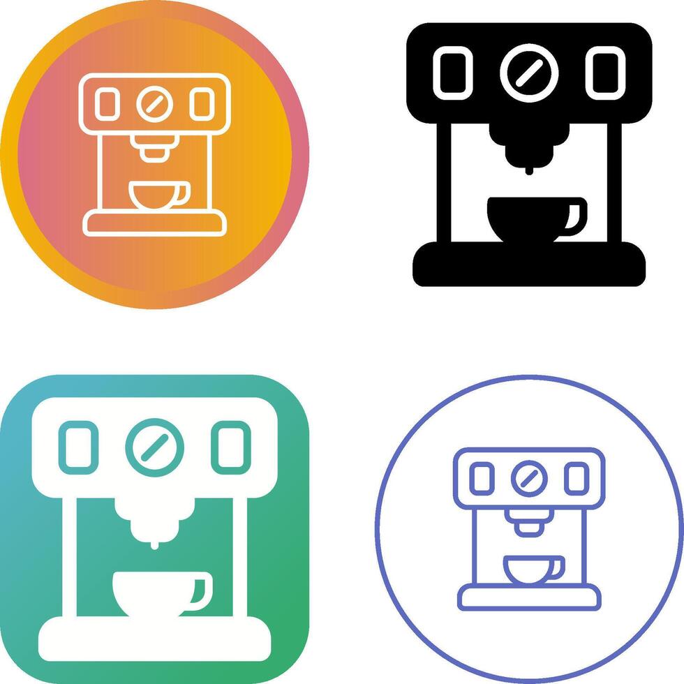 Coffee Maker with Wi-Fi Vector Icon