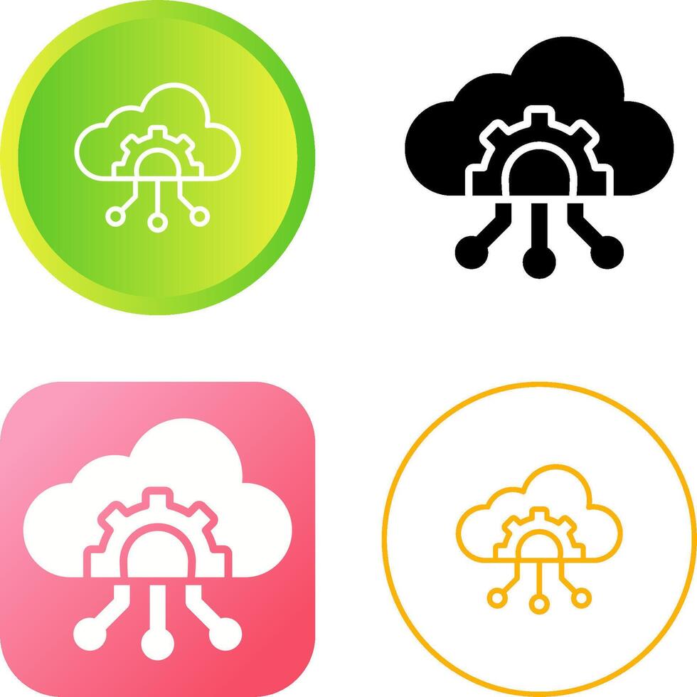 Cloud Governance Vector Icon