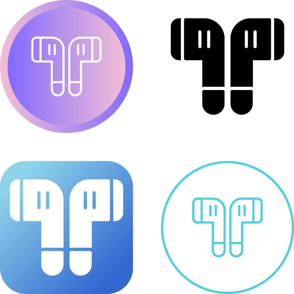 inalámbrico auriculares vector icono