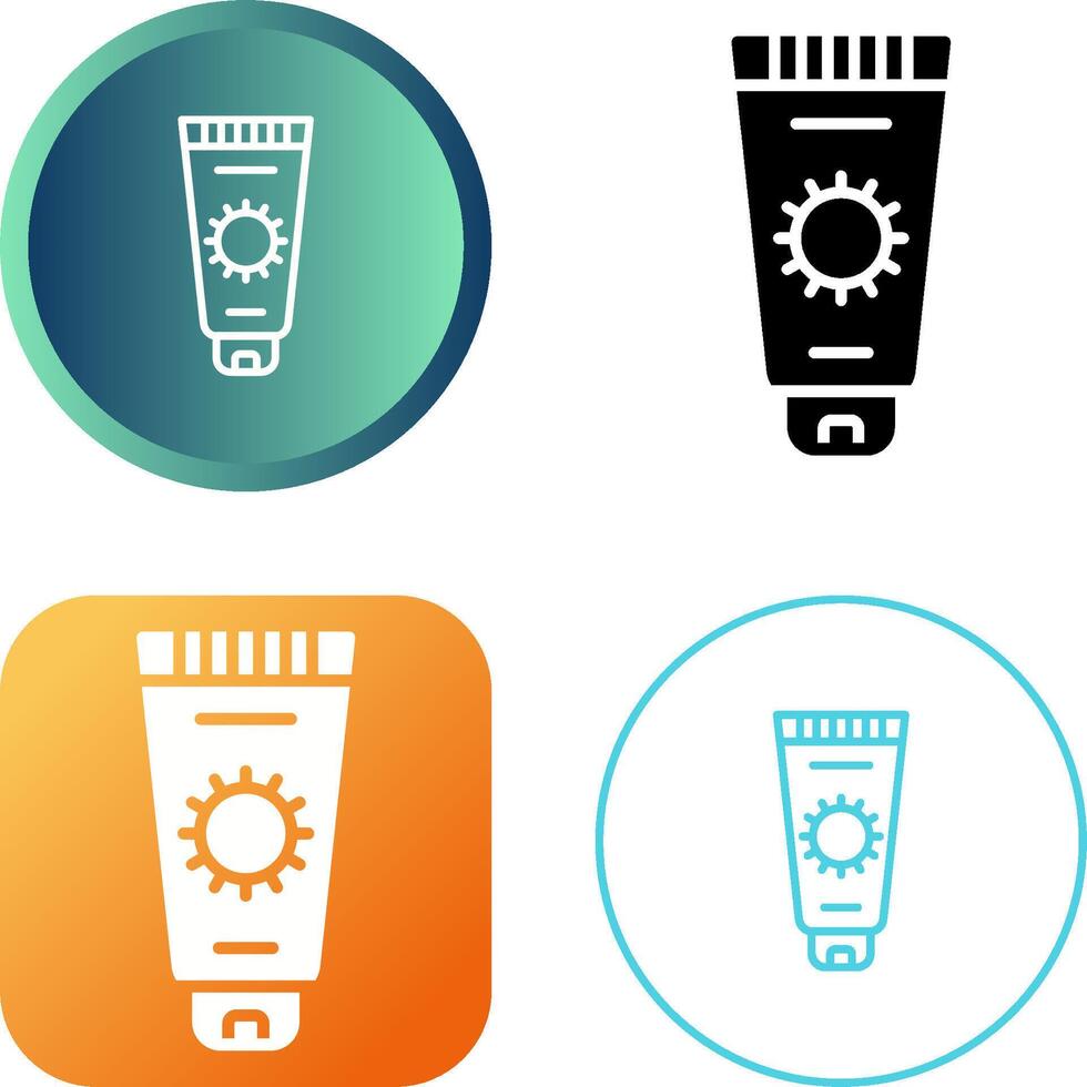 Sunscreen Vector Icon