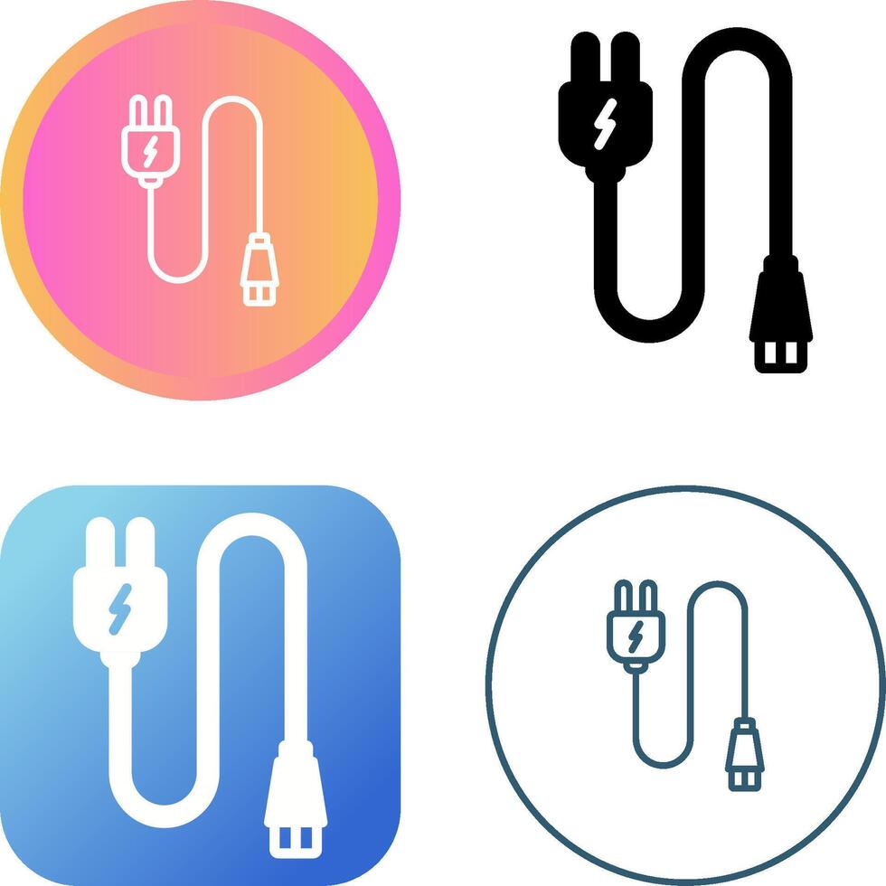 Monitor Cable Vector Icon