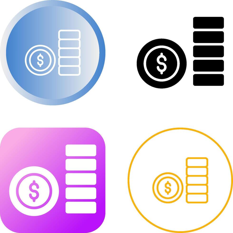 Coins Vector Icon