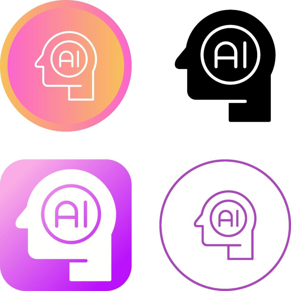 Artificial Intelligence Vector Icon