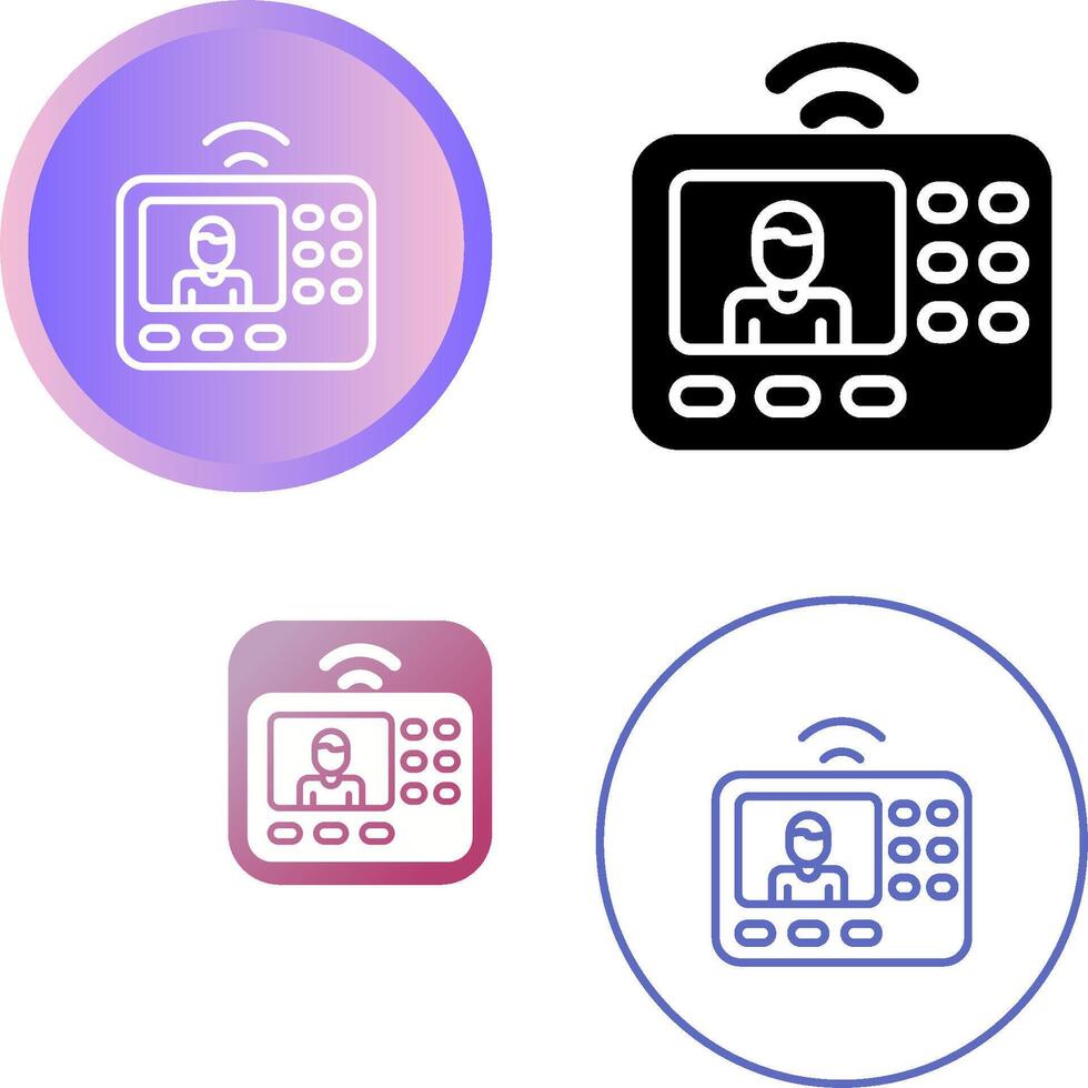 Intercom System Vector Icon