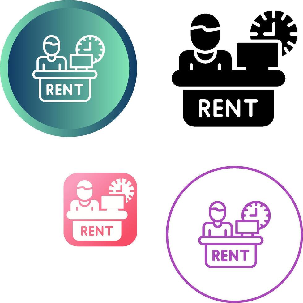Rental Service Vector Icon