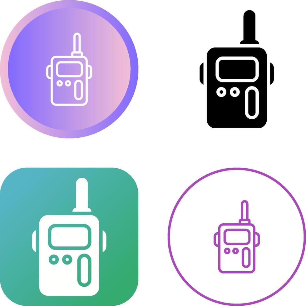 Walkie Talkie Vector Icon