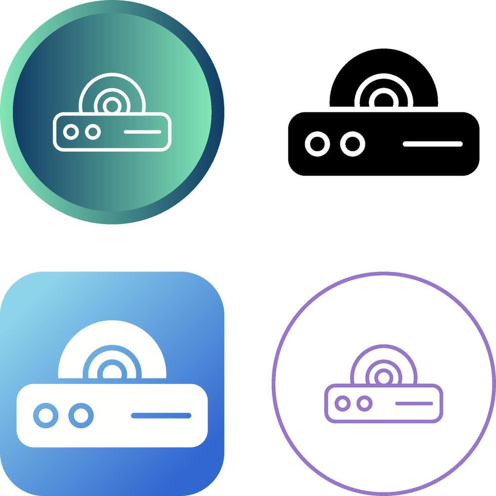 DVD Player Vector Icon