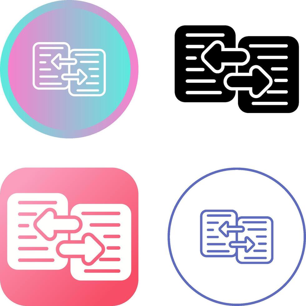 Data Transfer Vector Icon