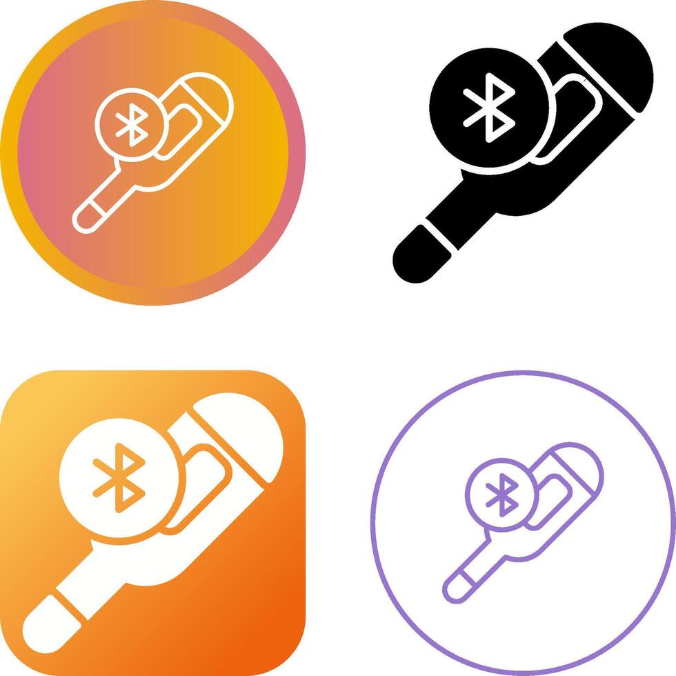 Bluetooth Thermometer Vector Icon