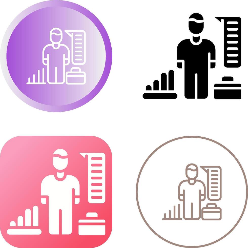 HR Analytics Vector Icon