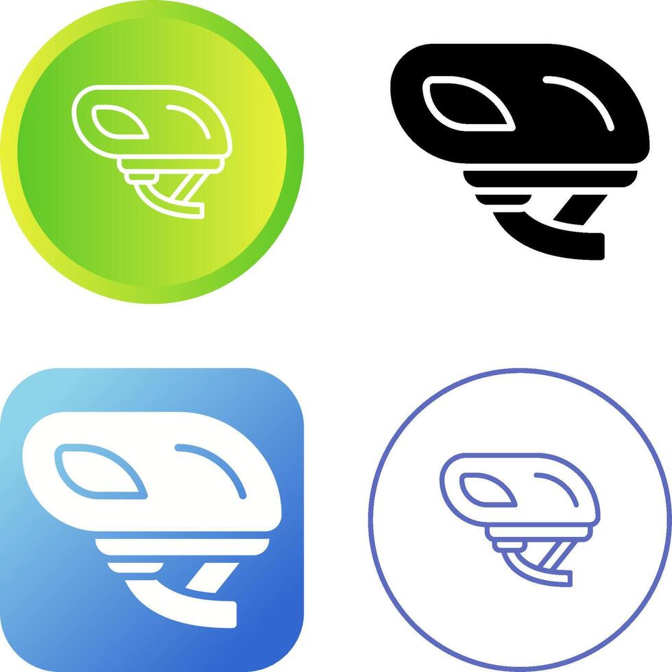 Smart Bike Helmet Vector Icon