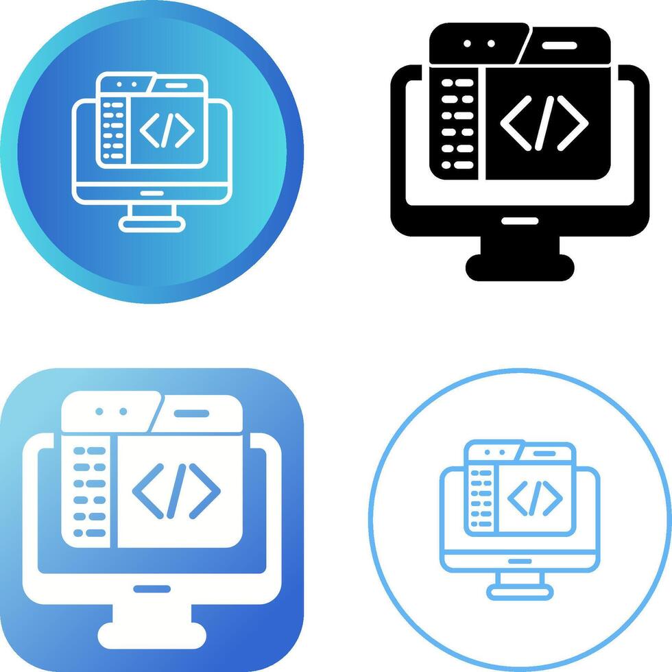 Code Editor Vector Icon