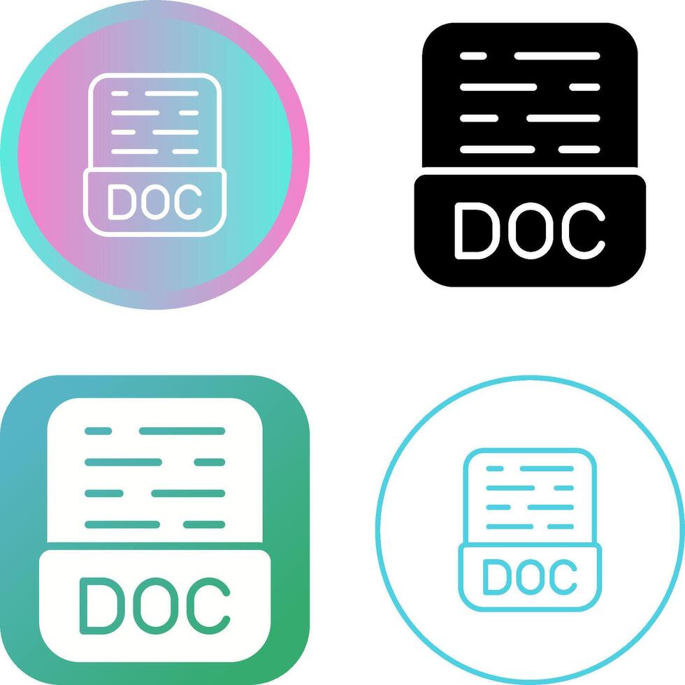 DOC Vector Icon