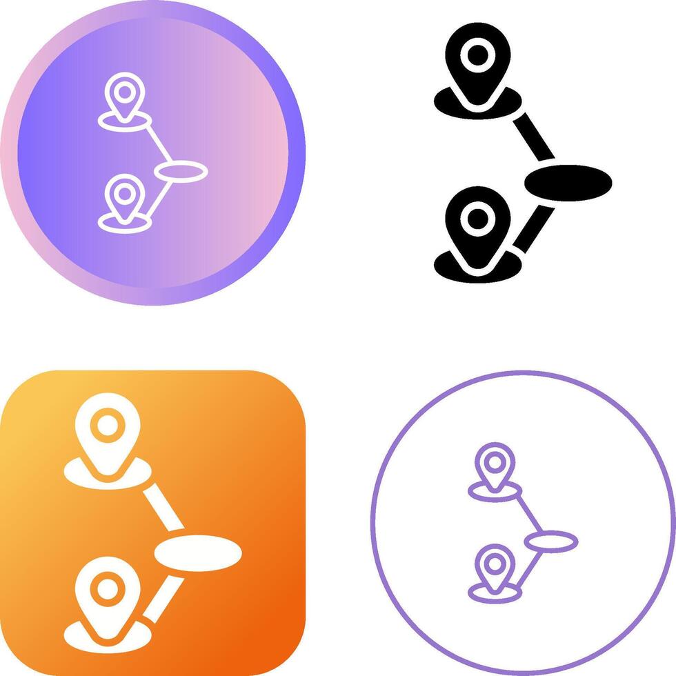 Journey Mapping Vector Icon