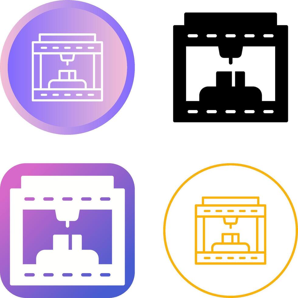 3d Printing Vector Icon