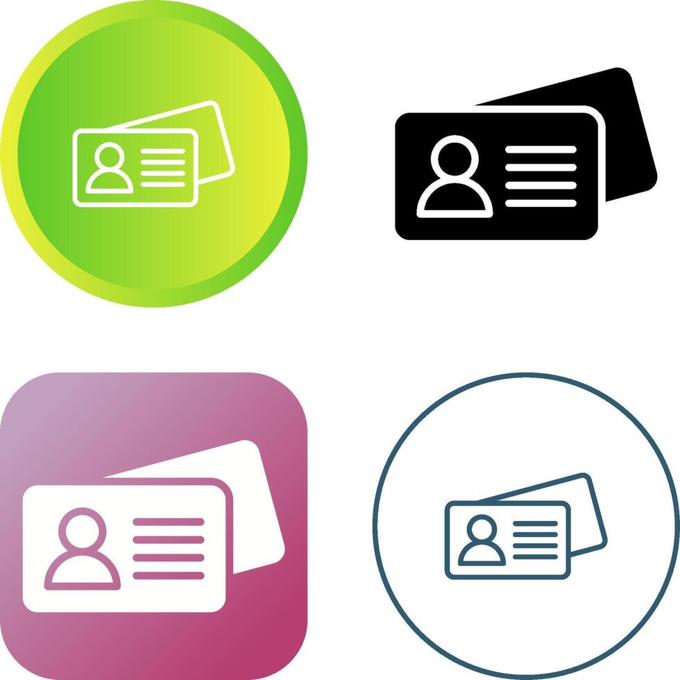 Business Card Vector Icon