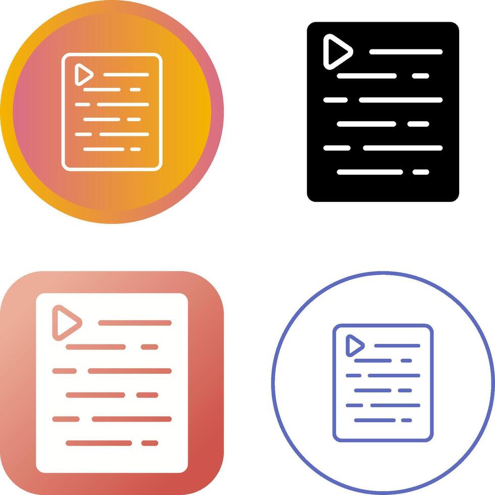 Document Indent Vector Icon