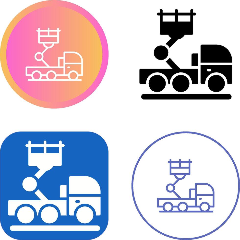 Ladder Truck Vector Icon