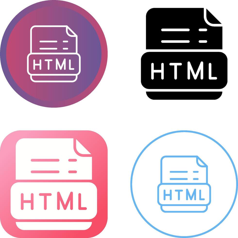 Html Vector Icon