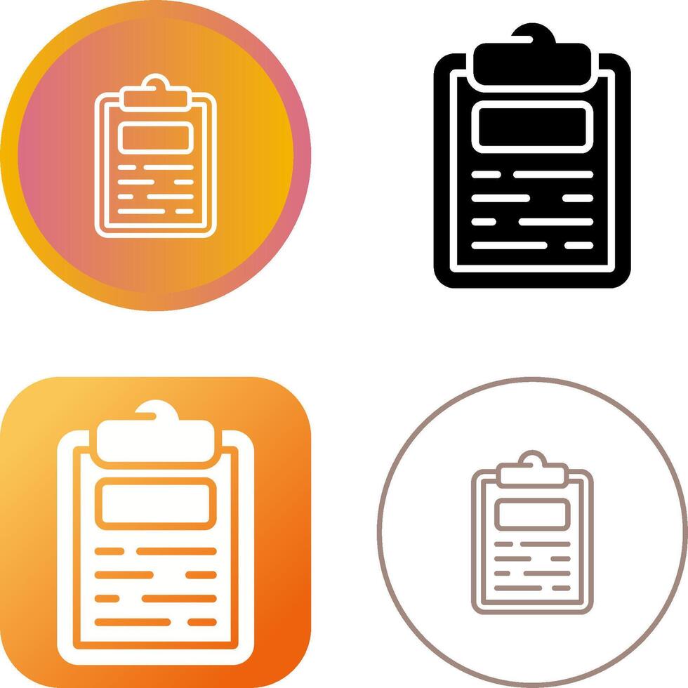 Clipboard Vector Icon