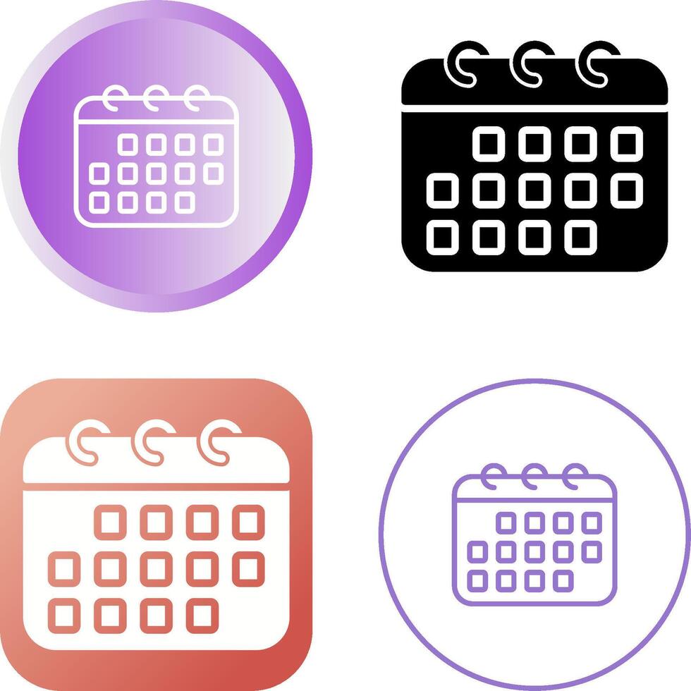 Calendar Vector Icon