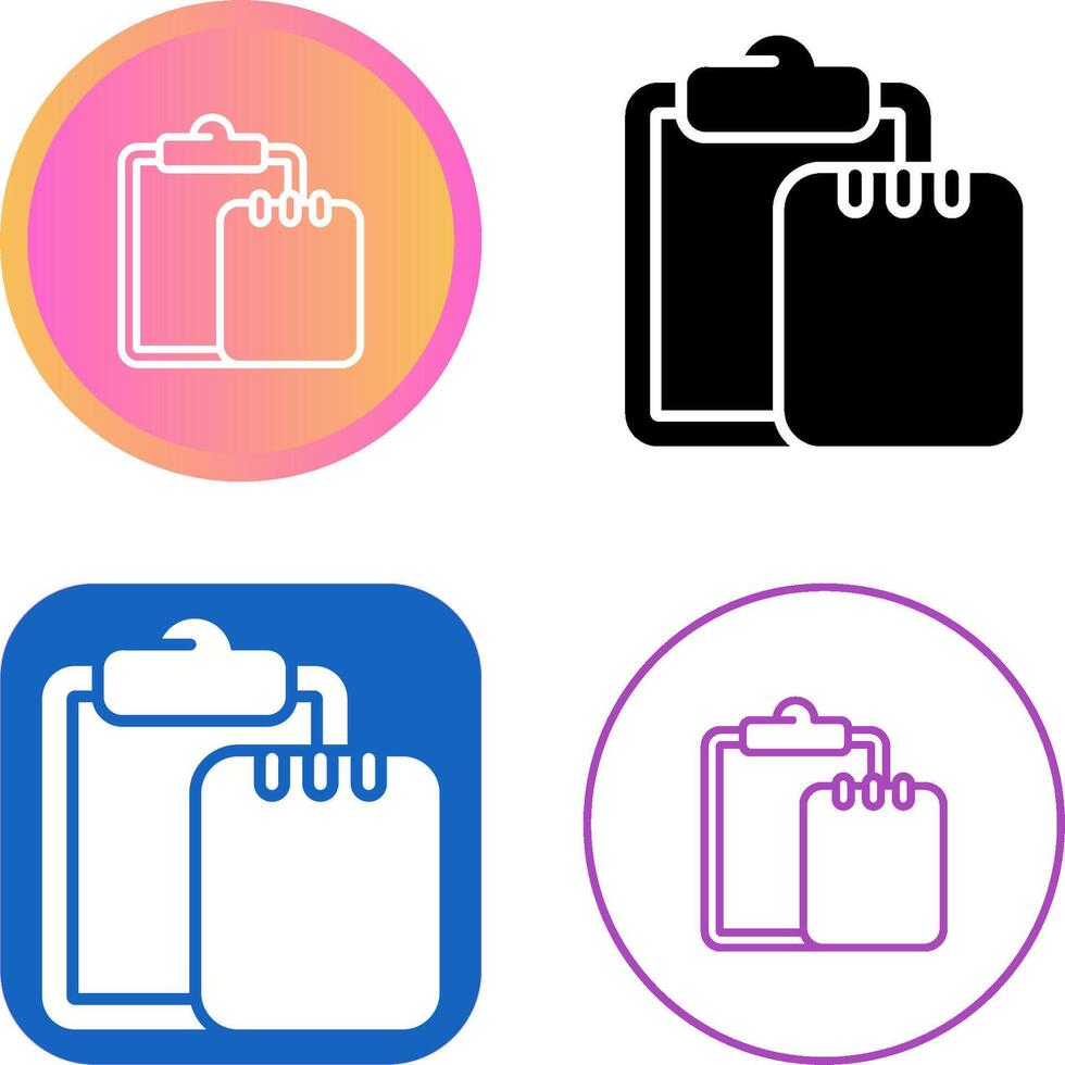 Task list with writing pad Vector Icon