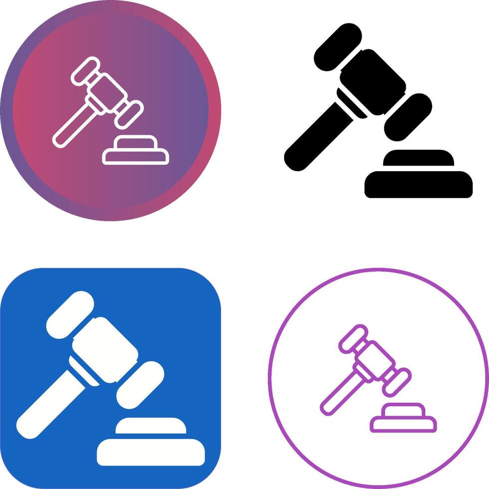 Gavel Vector Icon