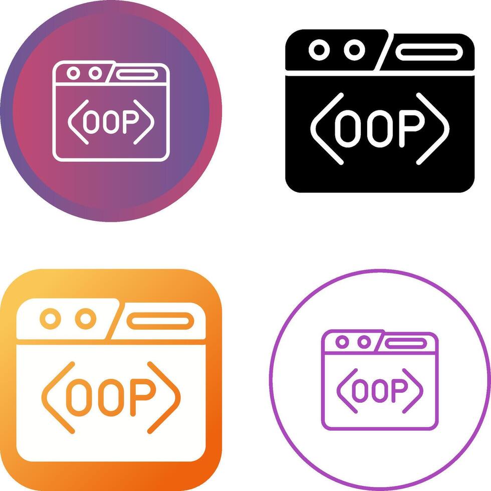 OOP Vector Icon