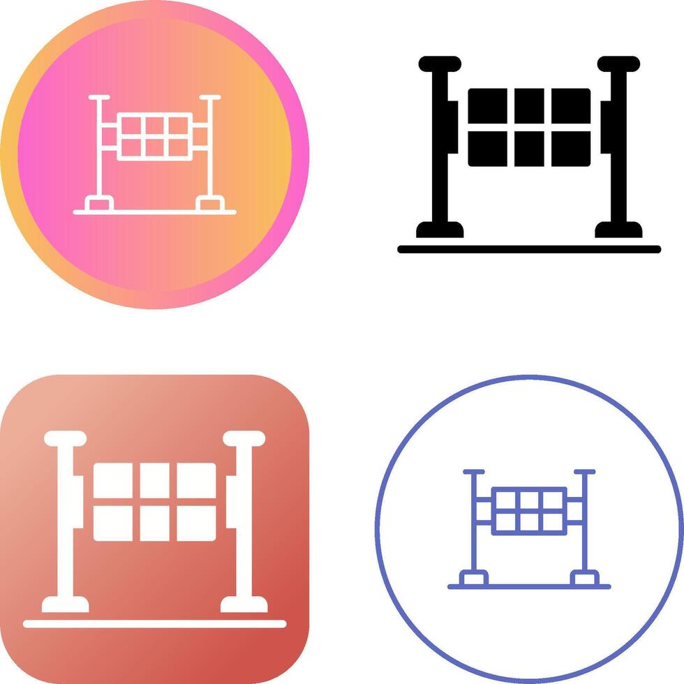 Finish Line Vector Icon