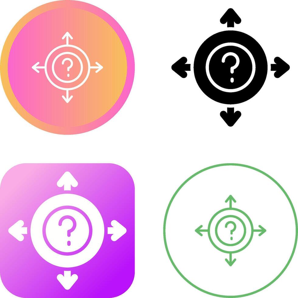 Uncertainty Vector Icon