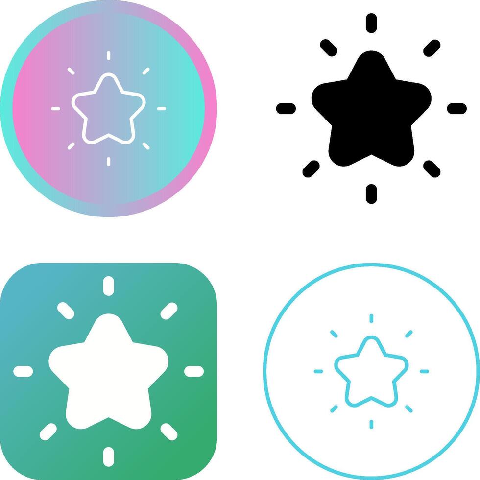 Shining star Vector Icon